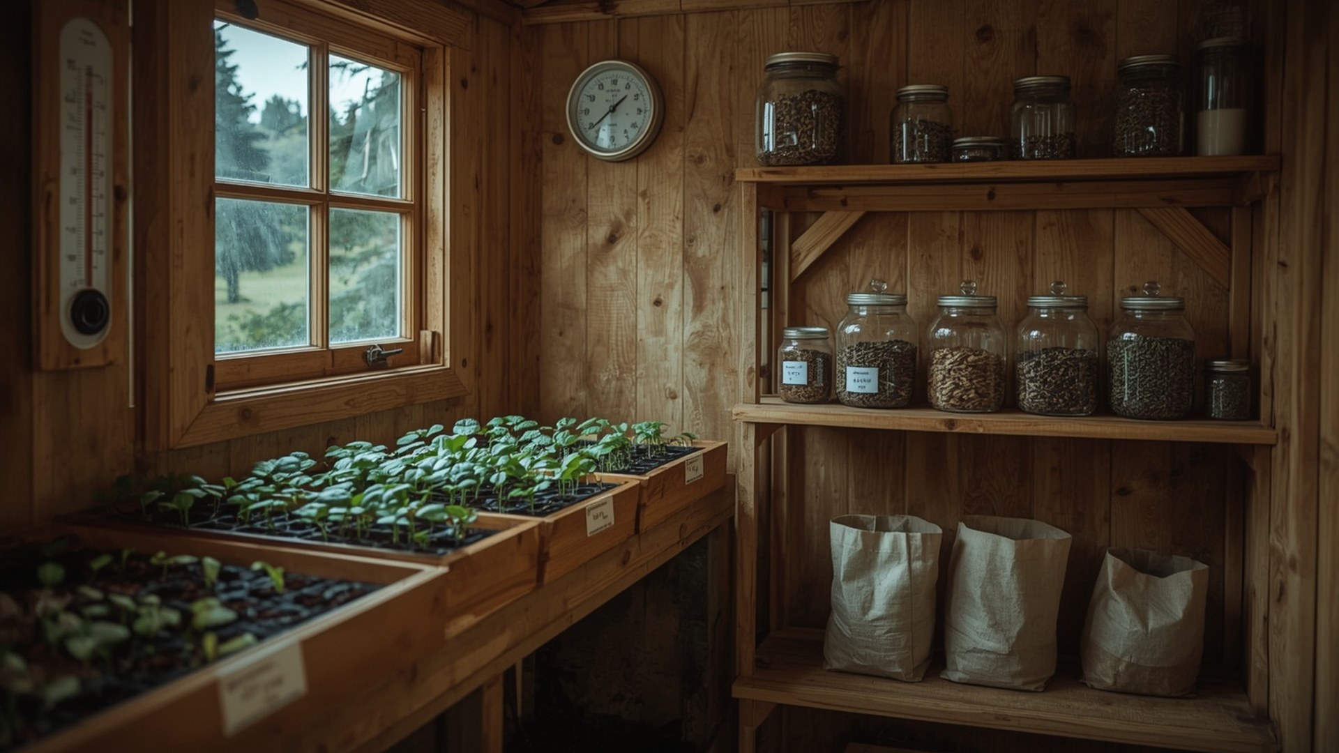 Anzucht und Saatgutlagerung: Das richtige Klima im Gartenhaus